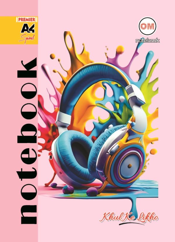 Om A4 Spiral Notebook Single Line (2)